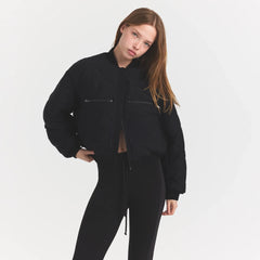 NEOPRENE OUTERWEAR REVERSIBLE BOMBER JACKET | OBSIDIAN