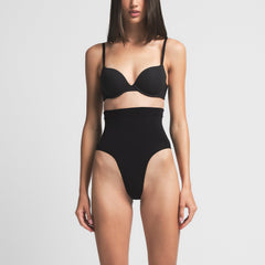 SEAMLESS SCULPT MID WAIST BRIEF | ONYX