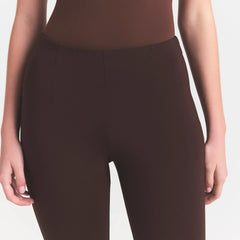 THE ESSENTIAL COLLECTION HIGH-WAISTED CROPPED KICK FLARE PANT | ESPRESSO