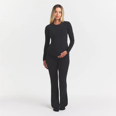 COTTON JERSEY MATERNITY FOLDOVER PANT | SOOT