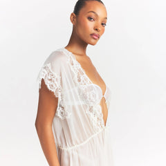 SKIMS ROMANCE LONG ROBE | IVORY