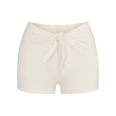 SWIM COVER-UPS COTTON SHORT | EGRET
