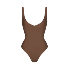 SKIMS BODY UNLINED PLUNGE THONG BODYSUIT | JASPER