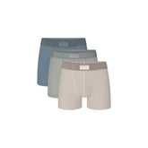 SKIMS COTTON MENS 3" BOXER BRIEF 3-PACK | STONE MULTI
