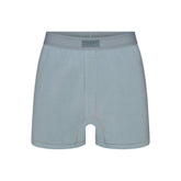 SKIMS COTTON MENS KNIT BOXER | SKY