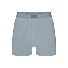 SKIMS COTTON MENS KNIT BOXER | SKY