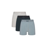 SKIMS COTTON MENS KNIT BOXER 3-PACK | VERDANT MULTI