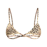 FITS EVERYBODY WRAP MICRO TRIANGLE BRALETTE | SAND MULTI ANIMAL