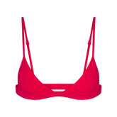 EVERYDAY COTTON TRIANGLE BRALETTE | CARMINE