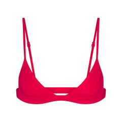 EVERYDAY COTTON TRIANGLE BRALETTE | CARMINE
