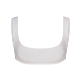 RAW EDGE MICRO SCOOP BRALETTE | SNOW