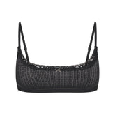 LIGHTWEIGHT COTTON POINTELLE SCOOP BRALETTE | SOOT TONAL