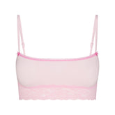 LIGHTWEIGHT COTTON STRAIGHT NECK BRALETTE | CHERRY BLOSSOM TONAL