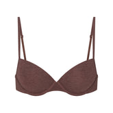 EVERYDAY COTTON T-SHIRT BRA | COCOA HEATHER