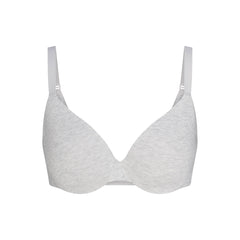 EVERYDAY COTTON FULL COVERAGE BRA | LIGHT HEATHER GREY