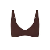 NAKED PLUNGE BRALETTE | COCOA