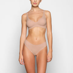 NAKED PLUNGE BRALETTE | CLAY