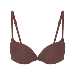 EVERYDAY COTTON ULTIMATE TEARDROP PUSH-UP BRA | COCOA HEATHER
