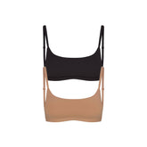 FITS EVERYBODY SCOOP BRALETTE 2-PACK | SIENNA AND ONYX