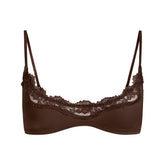FITS EVERYBODY LACE SCOOP BRALETTE | ESPRESSO