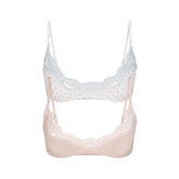 FITS EVERYBODY LACE SCOOP BRALETTE 2-PACK | DUSTY PINK AND PIN DOT