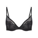 SKIMS LACE UNLINED DEMI BRA | ONYX