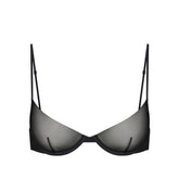 INVISIBLE PLUNGE BRA | OBSIDIAN