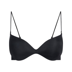 WIRELESS FORM MICRO STRAP PLUNGE BRA | ONYX