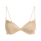 WIRELESS FORM MICRO STRAP PLUNGE BRA | SAND