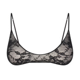 STRETCH LACE SKIMPY SCOOP BRALETTE | SOOT