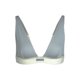 COTTON RIB PLUNGE BRALETTE | MINERAL