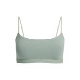 COTTON JERSEY SCOOP BRALETTE | MINERAL