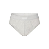 SKIMS COTTON MENS BRIEF | LIGHT HEATHER GREY