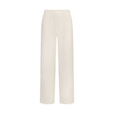 FRENCH TERRY STRAIGHT LEG PANT | ECRU