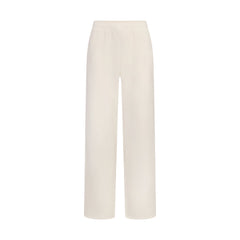 FRENCH TERRY STRAIGHT LEG PANT | ECRU