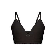 COTTON SEAMLESS JUNIORS TRAINING BRA 2-PACK | LIGHT HEATHER GREY AND SOOT