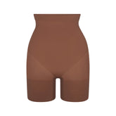 SHEER SEAMLESS HIGH-WAISTED MID THIGH SHORT | JASPER