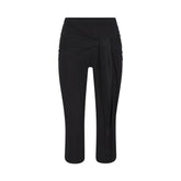 CUPRO JERSEY WRAP CAPRI | OBSIDIAN