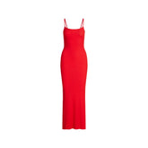 SOFT LOUNGE PETITE LONG SLIP DRESS | CHERRY