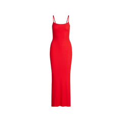 SOFT LOUNGE PETITE LONG SLIP DRESS | CHERRY