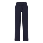 COTTON JERSEY STRAIGHT LEG PANT | NAVY