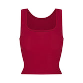 COTTON RIB TANK | BRICK