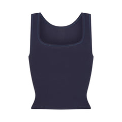 COTTON RIB TANK | NAVY