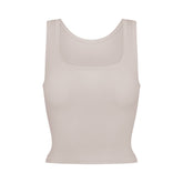 COTTON RIB TANK | STONE