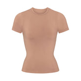 SOFT SMOOTHING SEAMLESS T-SHIRT | SIENNA