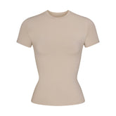 COTTON JERSEY T-SHIRT | STONE