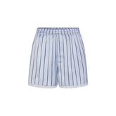 WOVEN SHINE LACE BOXER | PERIWINKLE WIDE STRIPE