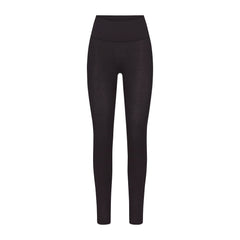 WOOL RIB HIGH-WAISTED LEGGING | OBSIDIAN