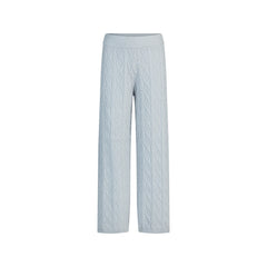 SWEATER KNITS CABLE KNIT STRAIGHT LEG PANT | ZEN BLUE