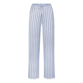 WOVEN SHINE LACE PANT | PERIWINKLE WIDE STRIPE